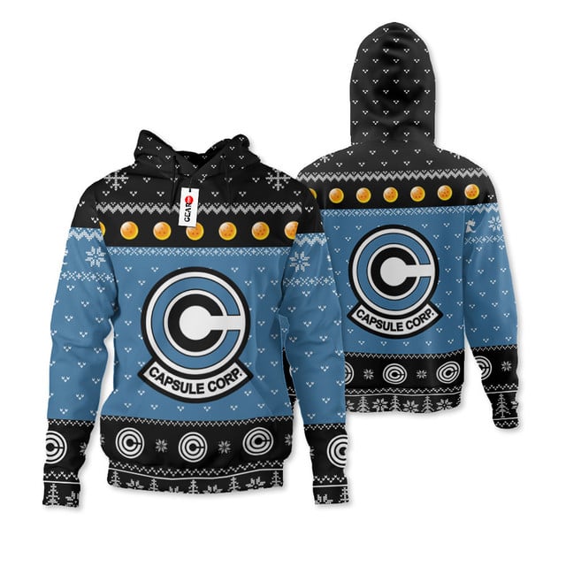 Capsule Corp Ugly Sweater Christmas Premium Outerwear