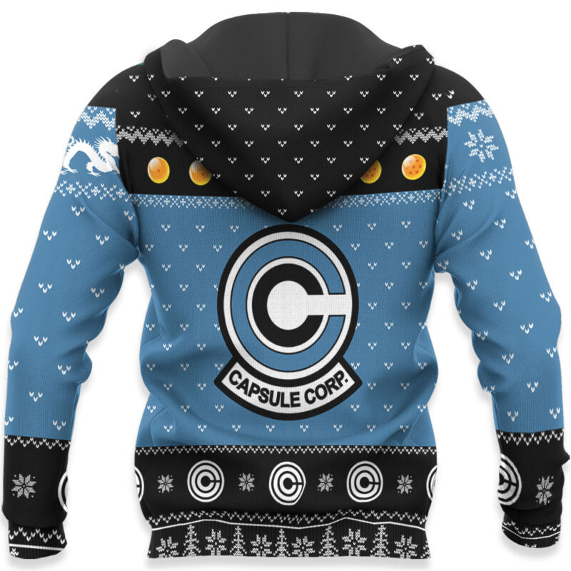 Capsule Corp Ugly Sweater Christmas Premium Outerwear