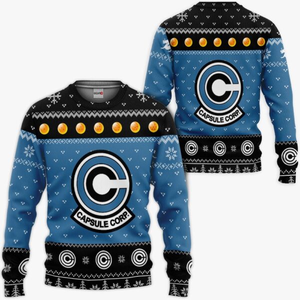 Capsule Corp Ugly Sweater Christmas Premium Outerwear