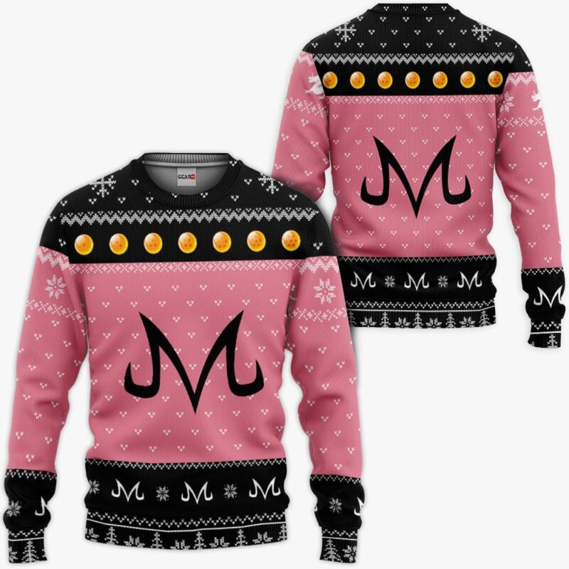 Majin Buu Ugly Sweater Christmas Premium Outerwear