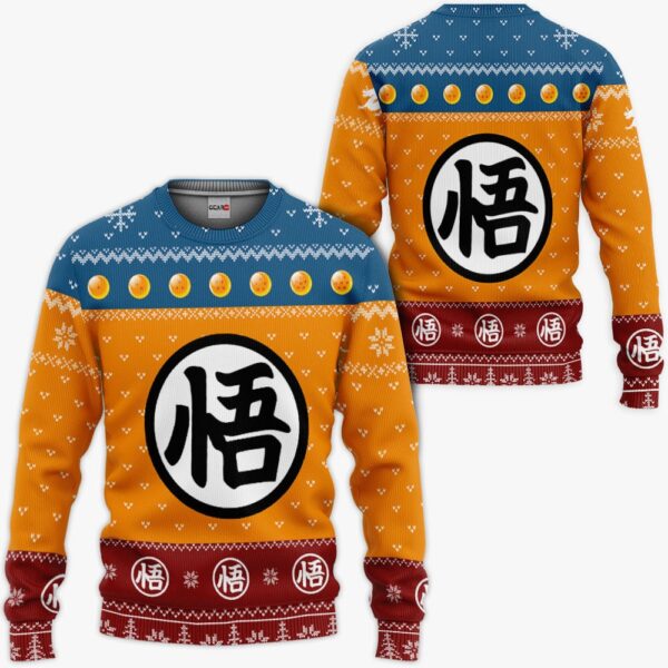 Goku Kanji Ugly Sweater Christmas Premium Outerwear