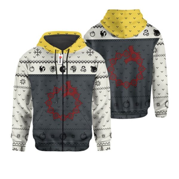 Meliodas Sin of Wrath Ugly Sweater Christmas Premium Outerwear