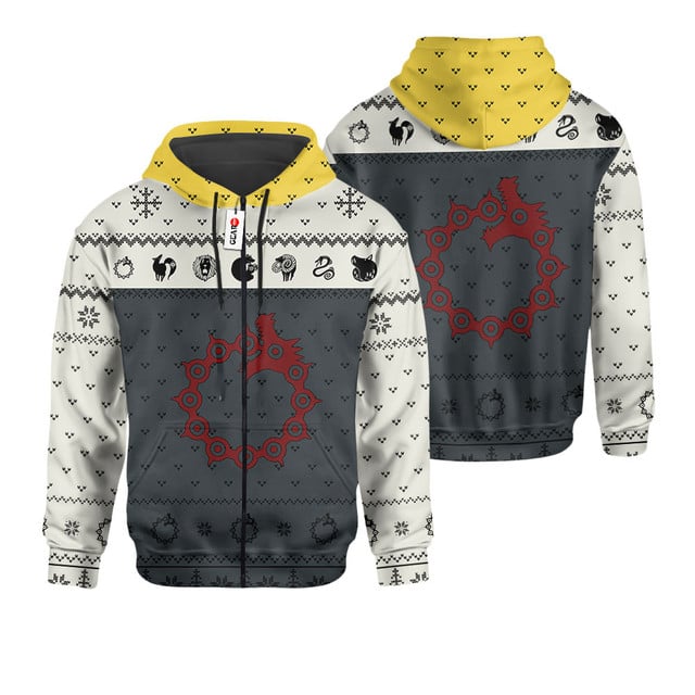 Meliodas Sin of Wrath Ugly Sweater Christmas Premium Outerwear