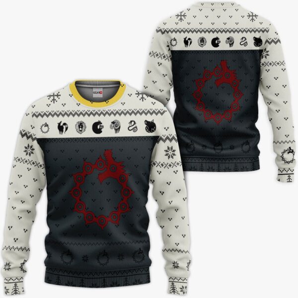 Meliodas Sin of Wrath Ugly Sweater Christmas Premium Outerwear