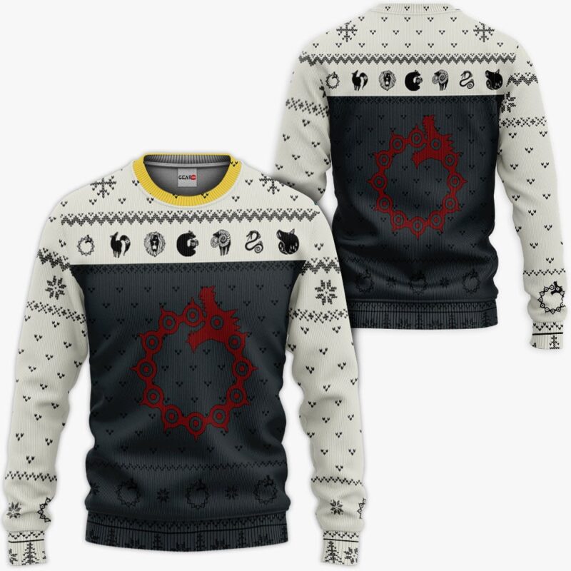 Meliodas Sin of Wrath Ugly Sweater Christmas Premium Outerwear