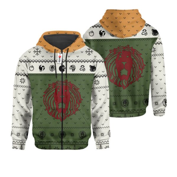 Escanor Sin of Pride Ugly Sweater Christmas Premium Outerwear