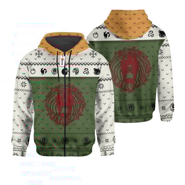 Escanor Sin of Pride Ugly Sweater Christmas Premium Outerwear