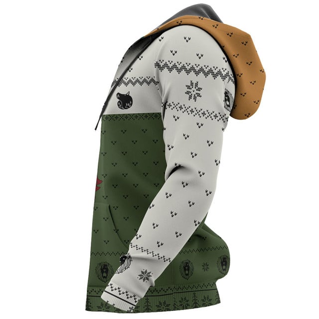 Escanor Sin of Pride Ugly Sweater Christmas Premium Outerwear