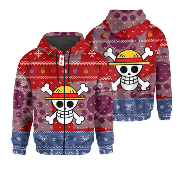 Luffy Dressrosa Arc Ugly Sweater Christmas Premium Outerwear