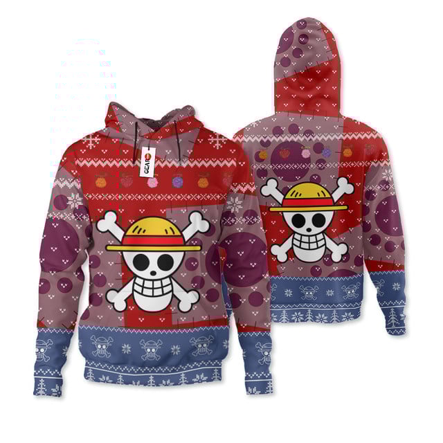 Luffy Dressrosa Arc Ugly Sweater Christmas Premium Outerwear