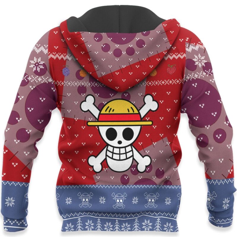 Luffy Dressrosa Arc Ugly Sweater Christmas Premium Outerwear