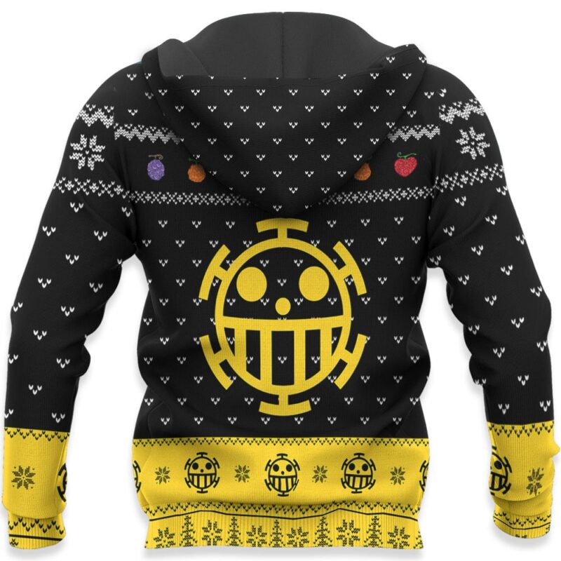 Trafalgar D Law Jolly Roger Ugly Sweater Christmas Premium Outerwear