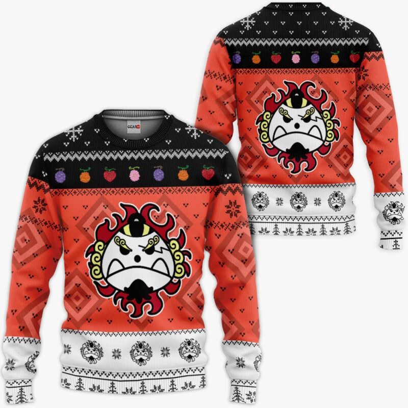 Jinbe Jolly Roger Ugly Sweater Christmas Premium Outerwear