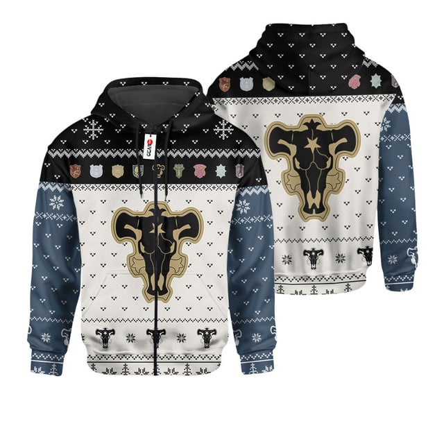 Black Bull Symbol Ugly Sweater Christmas Premium Outerwear