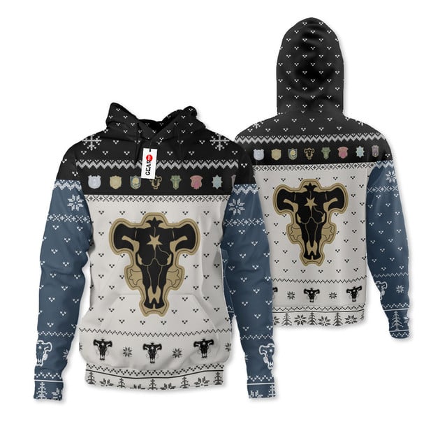 Black Bull Symbol Ugly Sweater Christmas Premium Outerwear