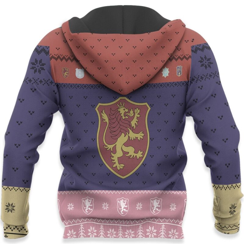 Crimson Lion Symbol Ugly Sweater Christmas Premium Outerwear