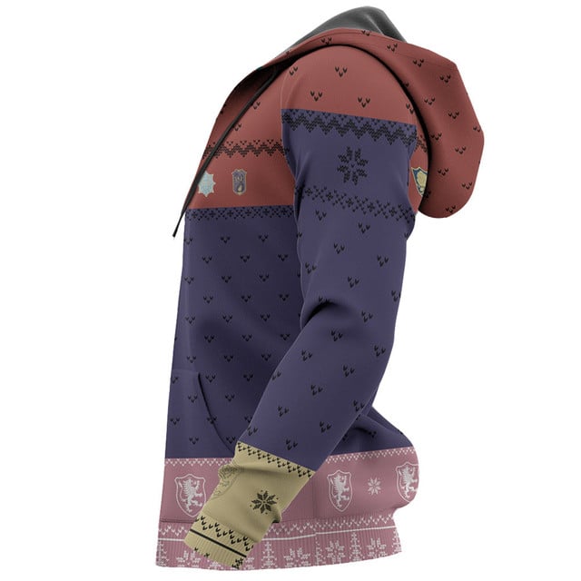 Crimson Lion Symbol Ugly Sweater Christmas Premium Outerwear