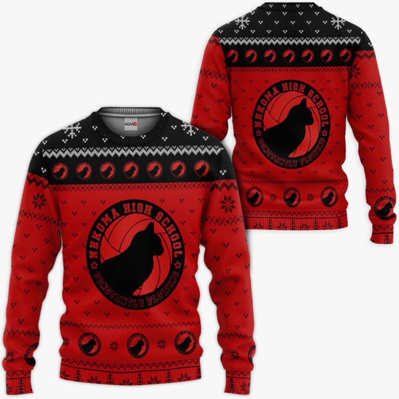 Nekoma Ugly Sweater Christmas Premium Outerwear