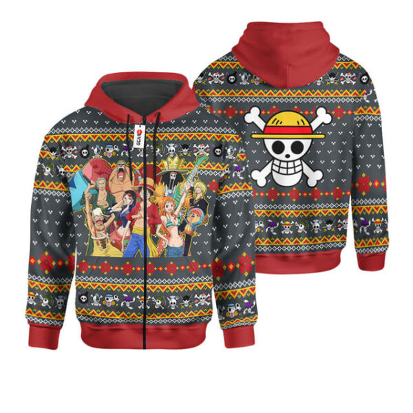 Straw Hat Pirates Ugly Sweater Christmas Premium Outerwear
