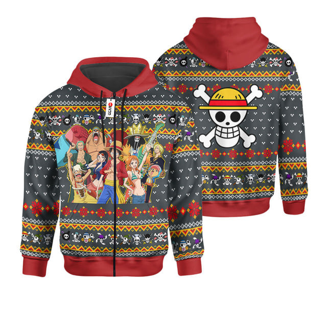 Straw Hat Pirates Ugly Sweater Christmas Premium Outerwear