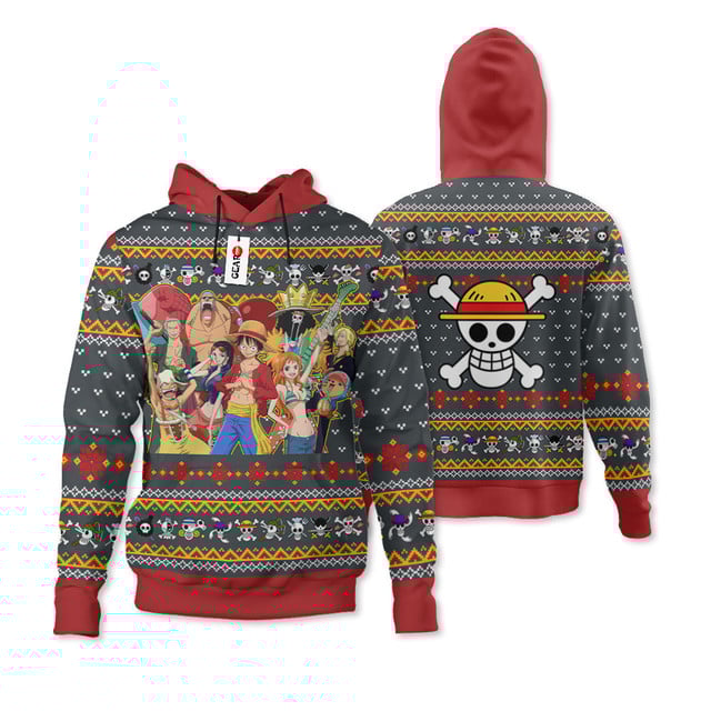 Straw Hat Pirates Ugly Sweater Christmas Premium Outerwear