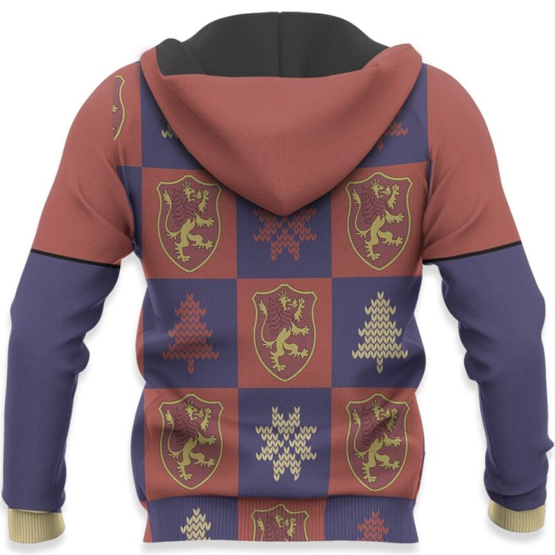 Crimson Lion Symbol Ugly Sweater Christmas Premium Outerwear Apparel