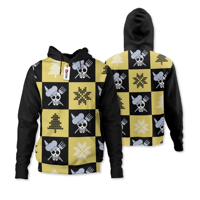 Sanji Vinsmoke Jolly Roger Ugly Sweater Christmas Premium Outerwear