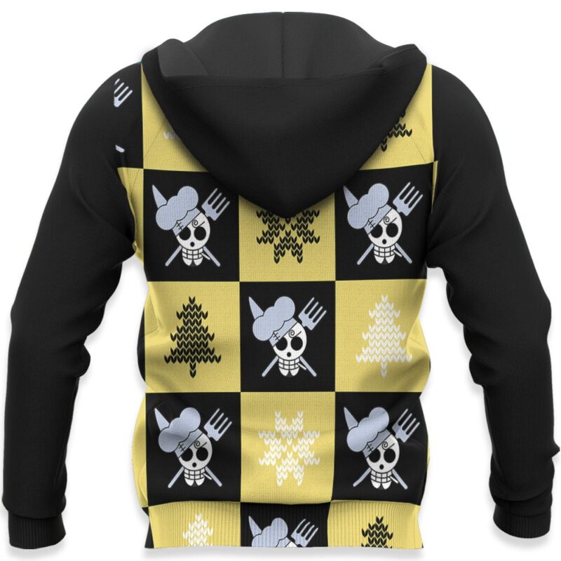 Sanji Vinsmoke Jolly Roger Ugly Sweater Christmas Premium Outerwear
