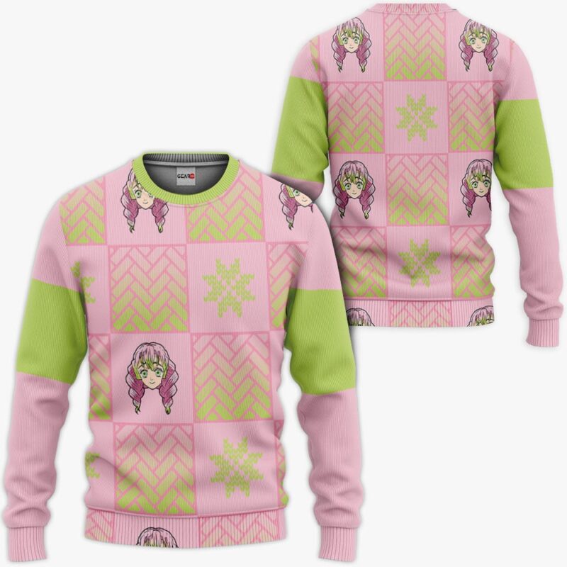 Mitsuri Kanroji Sweater Christmas Premium Outerwear Pattern Style