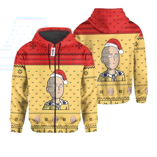 Saitama Ok Sweater Christmas Premium Outerwear Pattern Style