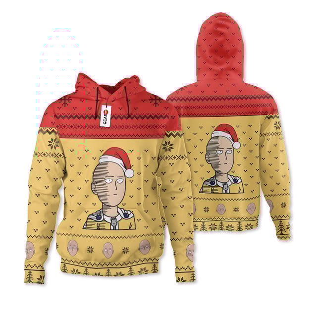Saitama Ok Sweater Christmas Premium Outerwear Pattern Style