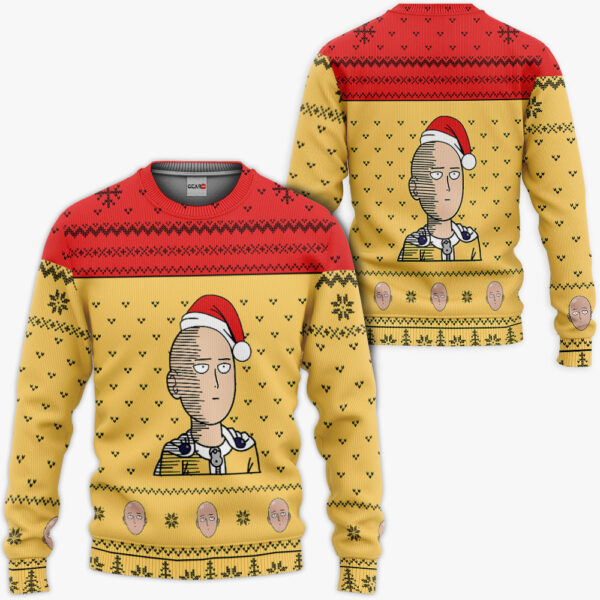 Saitama Ok Sweater Christmas Premium Outerwear Pattern Style