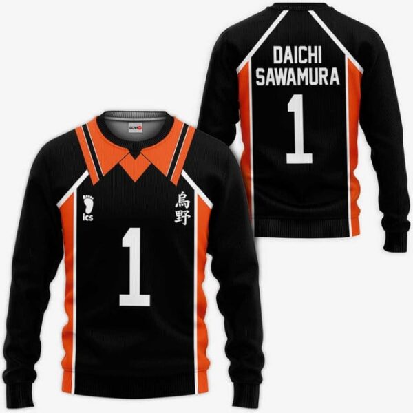 Karasuno Daichi Sawamura Uniform Premium Outerwear Num 1