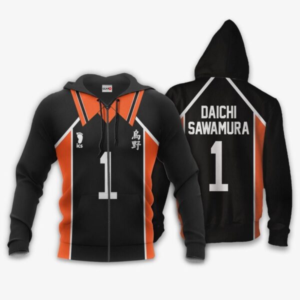 Karasuno Daichi Sawamura Uniform Premium Outerwear Num 1