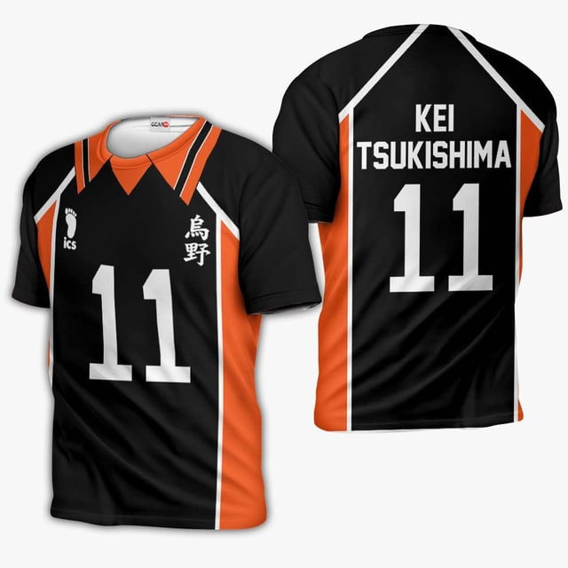 Karasuno Kei Tsukishima Uniform Premium Outerwear Num 11