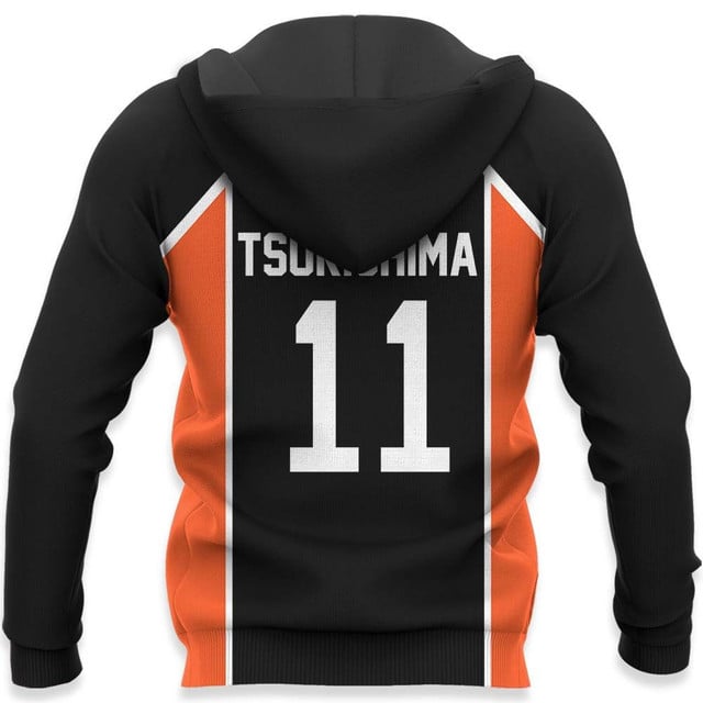 Karasuno Kei Tsukishima Uniform Premium Outerwear Num 11