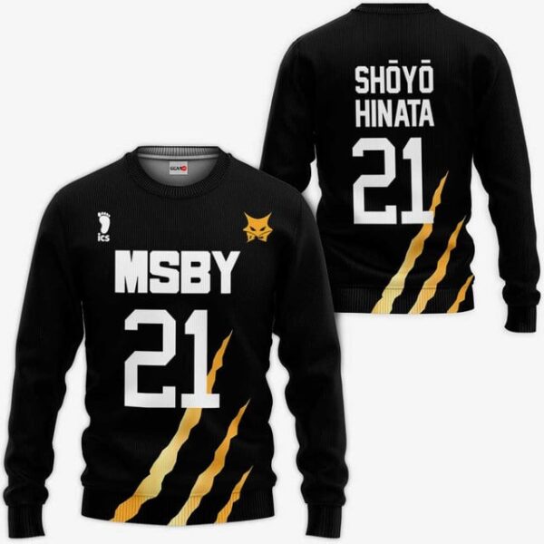 MSBY Shoyo Hinata Premium Outerwear Uniform Number 21 Anime