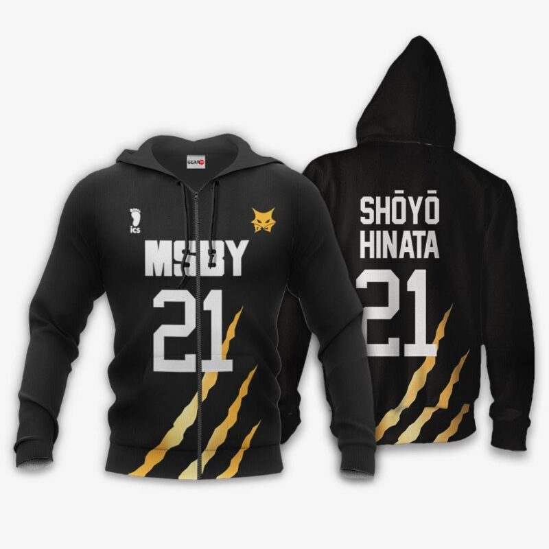 MSBY Shoyo Hinata Premium Outerwear Uniform Number 21 Anime