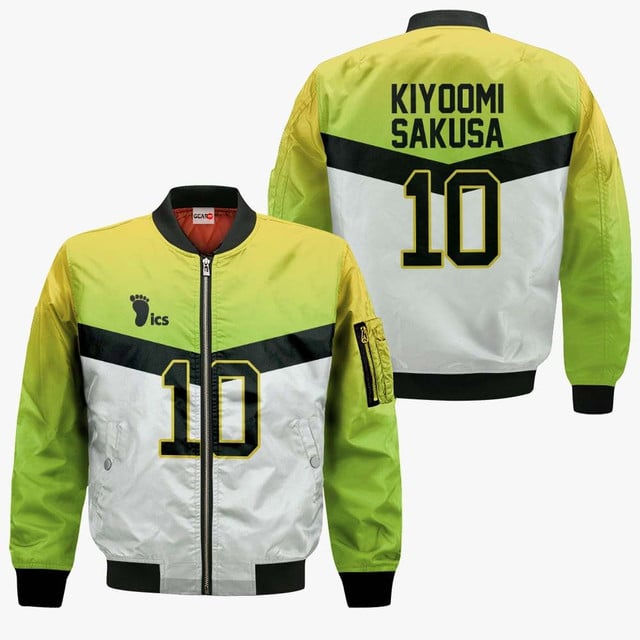 Itachiyama Kiyoomi Sakusa Premium Outerwear Uniform Number 10 Anime