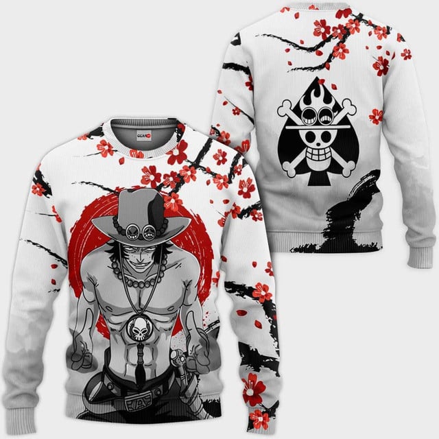 Portgas D. Ace Premium Outerwear - Cherry Blossom