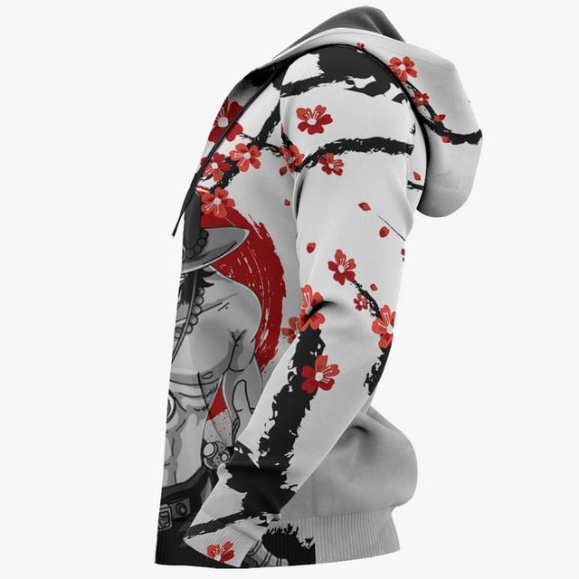 Portgas D. Ace Premium Outerwear - Cherry Blossom