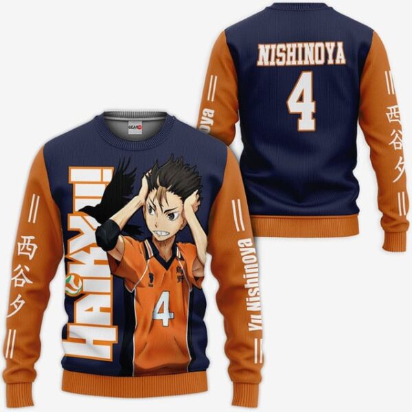 Yu Nishinoya Premium Outerwear Karasuno Haikyuu