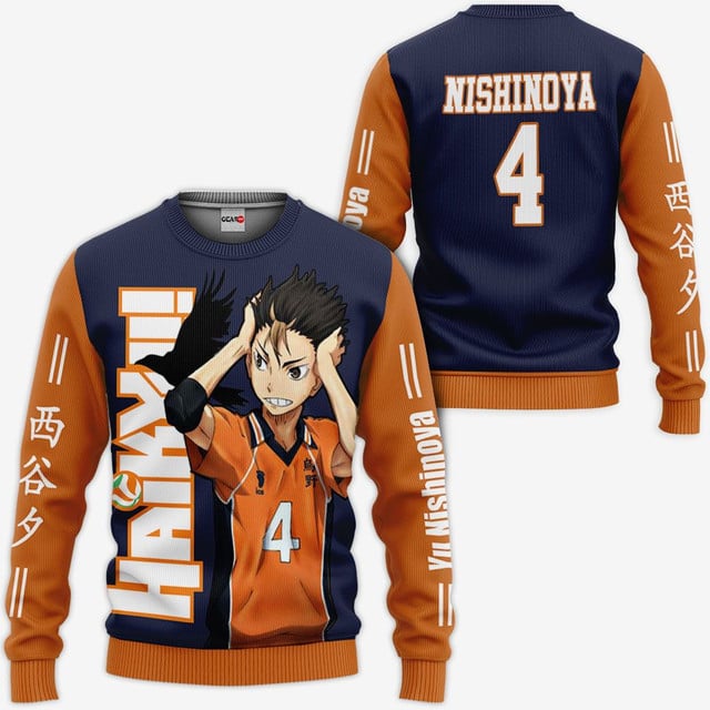 Yu Nishinoya Premium Outerwear Karasuno Haikyuu
