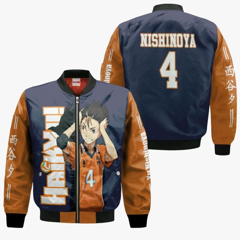 Yu Nishinoya Premium Outerwear Karasuno Haikyuu