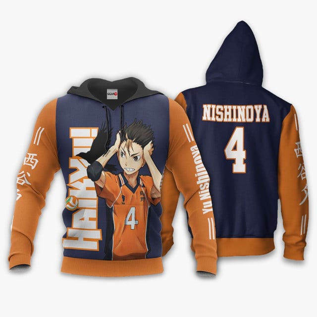 Yu Nishinoya Premium Outerwear Karasuno Haikyuu