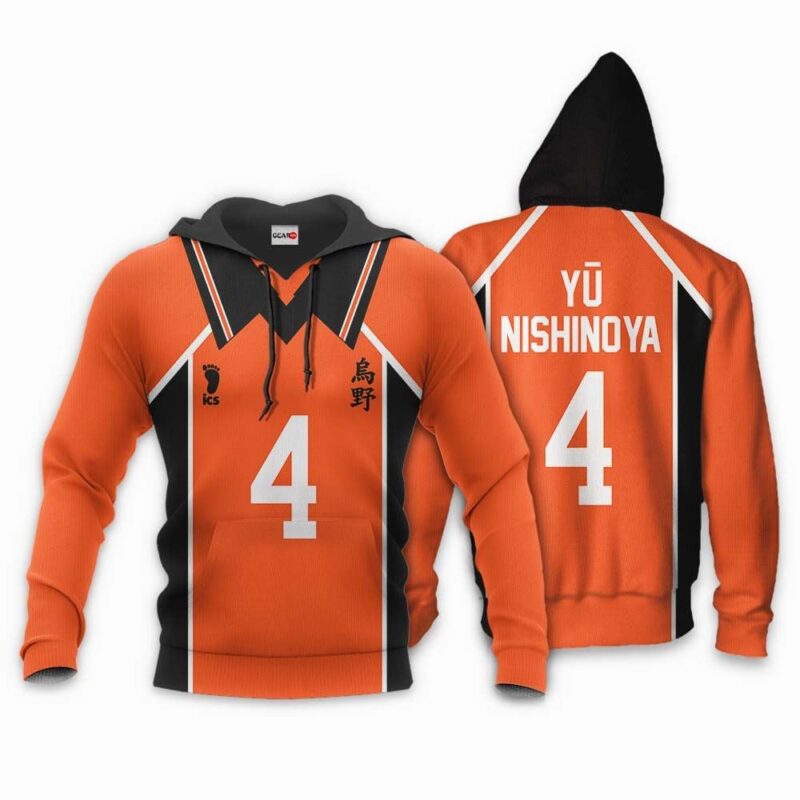 Karasuno Yu Nishinoya Uniform Premium Outerwear Num 4
