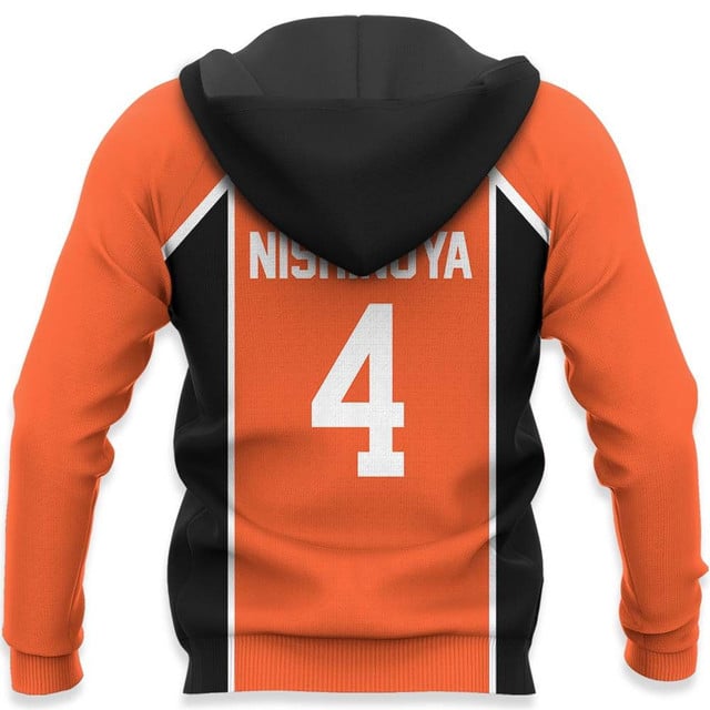 Karasuno Yu Nishinoya Uniform Premium Outerwear Num 4