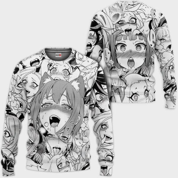 Ahegao Premium Outerwear Girls Shirt Fans