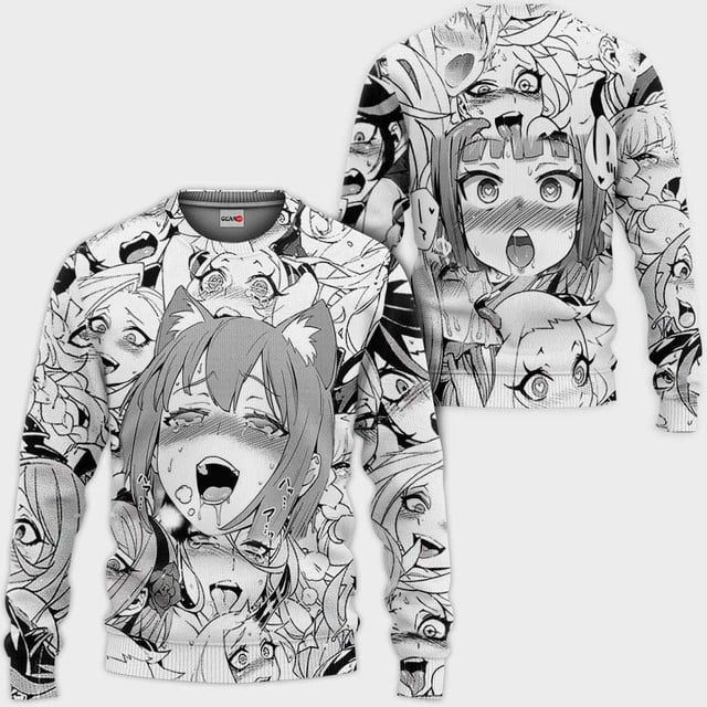 Ahegao Premium Outerwear Girls Shirt Fans