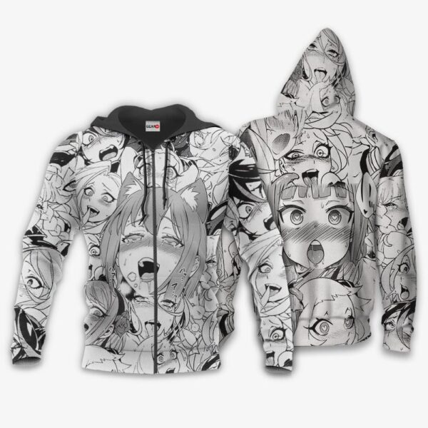 Ahegao Premium Outerwear Girls Shirt Fans